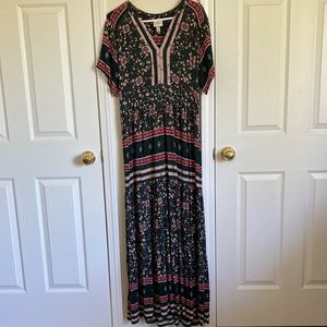 Knox arose Green Floral Maxi Dress